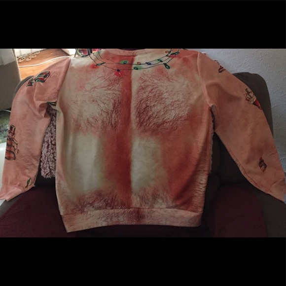 Ugly Christmas Silly Men’s Unisex Crew Sweat shirt - Picture 3 of 4